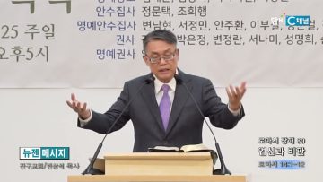 빈상석 목사 로마서 강해 80- 업신과 비판