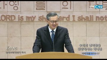김성기 목사 우리의 연약함을 담당하시는 하나님