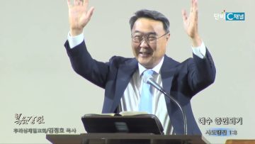 김정호 목사 예수 증인되기