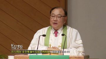 (단비TV) 안명훈 목사-너희는 내 안에 붙어있는 가지이다