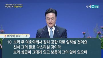 앙망하라, 반드시 새 힘을 얻으리라